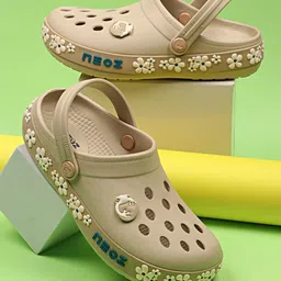 NEOZ Kids Embellished Printed Rubber Clogs image 1