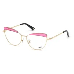 WEB EYEWEAR Gold Butterfly Eye Frames for Women-image-65
