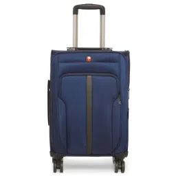 Swiss Brand Grande Navy 8 Wheel Small Soft Cabin Trolley - 39 Inch-picture-35
