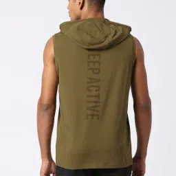 Pepe Jeans Olive Slim Fit Hooded T-Shirt image 2