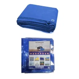 DDRS TECHPAULIN Virgin Cross Laminated(MLCL) Plastic Tarpaulin ‎(Tripal) Blue 150 GSM & 6.40 x 4.57 m (‎21 x 15 ft) Size, DDRSMLCL150-21X15 image 4