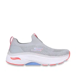 Skechers Women's MAX CUSHIONING ARCH FIT - MYR Grey Pink Running Shoes image 1