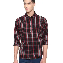 Forever 21 Black & Red Regular Fit Shirt image 1