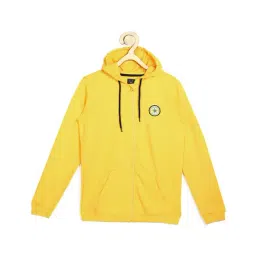 Allen Solly Junior Yellow Solid Hoodie-picture-22
