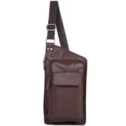 Teakwood Leathers Brown Solid Medium Cross Body Bag-picture-42