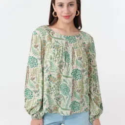 Zink London Multicolor Floral Print Top-image-31