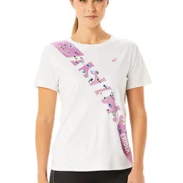 Asics White Printed T-Shirt-image-9