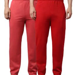 Vimal Jonney Red & Pink Regular Fit Trackpants - Pack of 2-picture-31