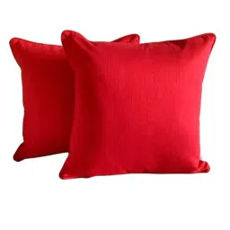 TARA Sparkling Homes Embroidered Peach Cotton Silk Cushion Cover - Set of 4 image 5