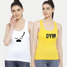 Friskers Multicolor Printed Camisole (Pack Of 2) image 1