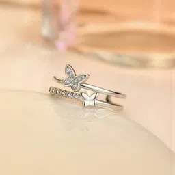 Teeragaj Stone-Studded Adjustable Finger Ring image 4