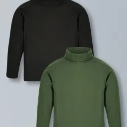 Plum Tree Boys Green Cotton Sweatshirt Pack of 2-image-17