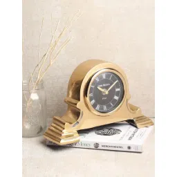 De Maison Decor Gold Aluminium Abstract Arcadian Arc Table Clock-picture-22