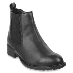 Mochi Women's Black Chelsea Boots image 2