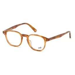 WEB EYEWEAR Brown Geometric Eye Frames for Men-image-90