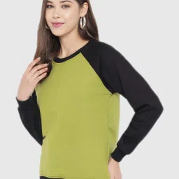 Trend Arrest Green Regular Fit Sweatshirt image 3