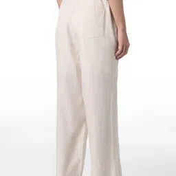 Only White Viscose Woven Design High Rise Pants image 2