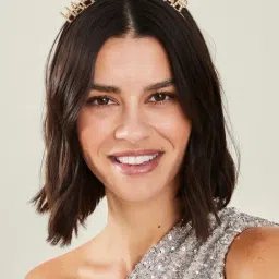 Accessorize London Gold Embellished Happy New Year Hairband image 3