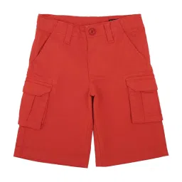 Allen Solly Junior Red Cotton Shorts image 1