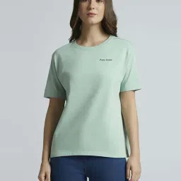 Pepe Jeans Green Cotton Printed T-Shirt-image-52