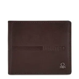 United Colors of Benetton Roscoe Brown Leather Solid Bi-Fold Wallet-picture-29