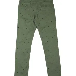 Allen Solly Junior Green Cotton Printed Trousers image 2