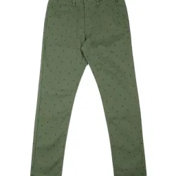 Allen Solly Junior Green Cotton Printed Trousers image 1