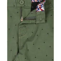 Allen Solly Junior Green Cotton Printed Trousers image 3