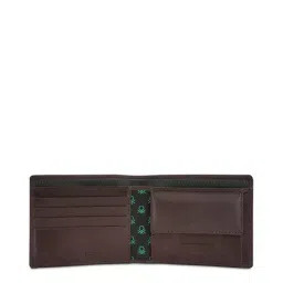 United Colors of Benetton Roscoe Brown Leather Solid Bi-Fold Wallet image 4