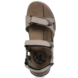 Woodland Men's Khaki Floater Sandals image 3