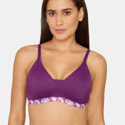 Zivame Purple Non-Wired T-Shirt Bra image 1
