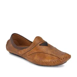 Walkstyle by El Paso Men's Camel Casual Slip-Ons image 1