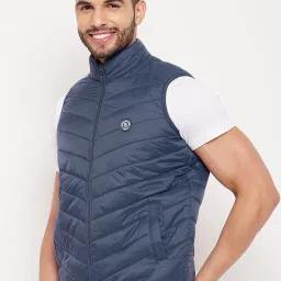 Duke Denim Blue Slim Fit Quilted Jacket image 3
