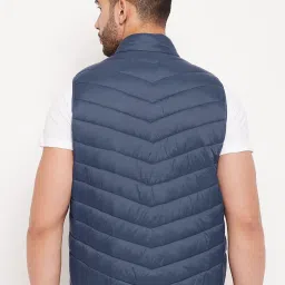 Duke Denim Blue Slim Fit Quilted Jacket image 2