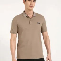 Calvin Klein Jeans Brown Cotton Slim Fit Polo T-Shirt-picture-24