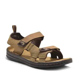 Woodland Men's Camel Floater Sandals image 2