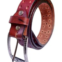 PERKED Men Textured Leather Belt image 4