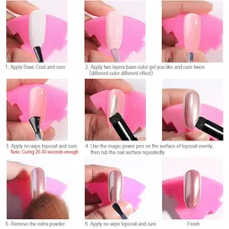 VENALISA Air Cushion Mirror Effect Magic Nail Powder Pen 15 g - 001 image 3