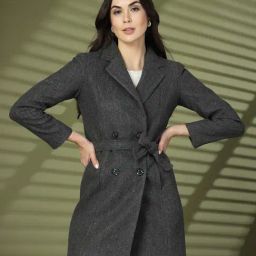 Chkokko Grey Plain Coat-picture-39
