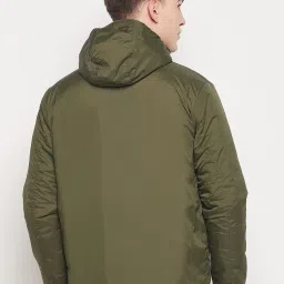 Duke Navy Blue Regular Fit Quilted Reversible Jacket image 2