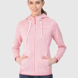 Woodland Pink Self Print Hoodie image 1
