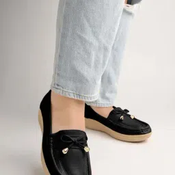 Shoetopia Kids Black Casual Loafers-picture-20