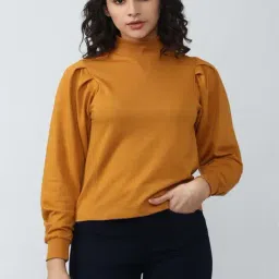Van Heusen Orange High Neck Sweatshirt-picture-38