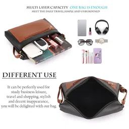 DANIEL CLARK Colourblocked PU Sling Bag image 2