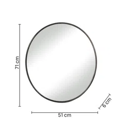 cocovey Black Metal Wall Mirror image 4