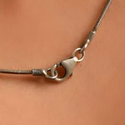 Jaypore Silver Lobster Claw Necklace image 5