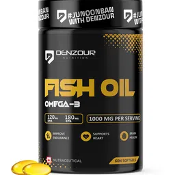 DENZOUR NUTRITION Omega-3 Fatty Acids Fish Oil 1000mg - 60 Softgel Capsules-picture-29