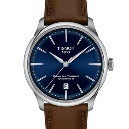 TISSOT Unisex Leather Analogue T-Classic Automatic Watch T1398071604100-picture-33