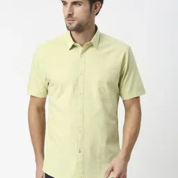 Dragon Hill Lime Green Slim Fit Shirt-image-50