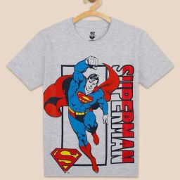 Kidsville Grey Melange Printed T-Shirt-picture-33